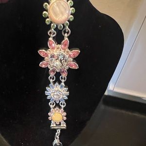 dyrberg kern floral with gemstone bracelet